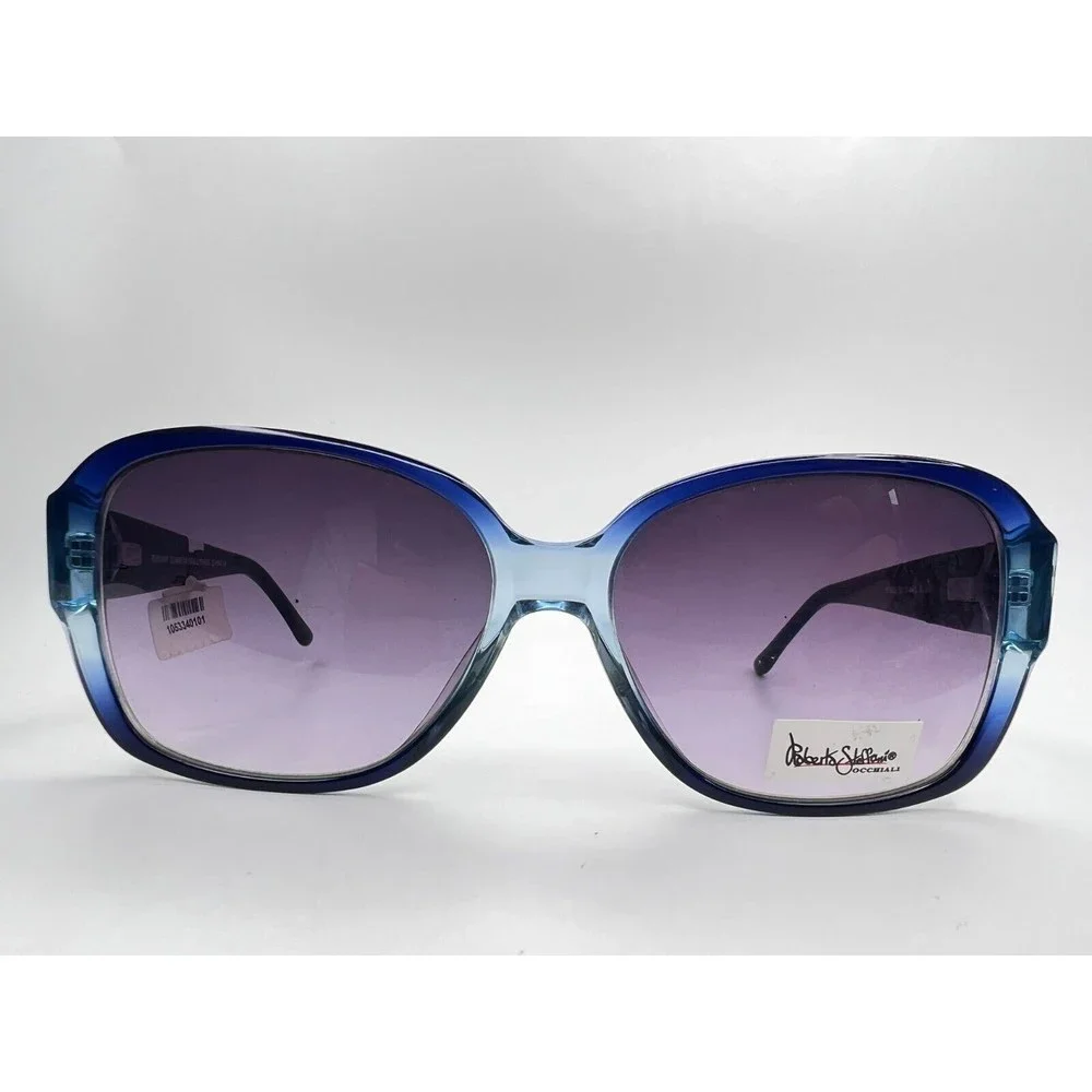 Runway Sunwear Sunglasses RS632 Blue Square Oversized Frames 58[]15 135 mm - Picture 2 of 11